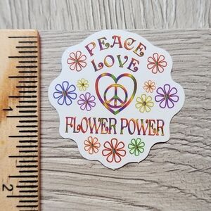 10/$10 Sticker Peace Hippie Boho 70s Free Love Flower Child